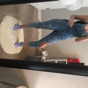 Forever 21 denim overalls!